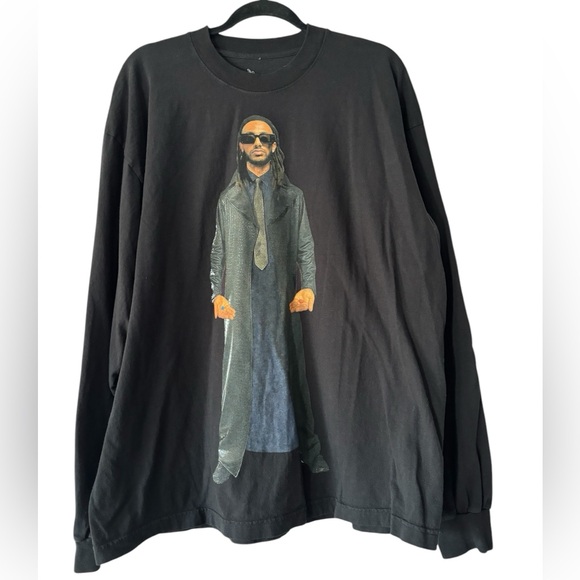 Amine The Best Tour Ever Neo Matrix Red Pill Blue Pill Long Sleeve Tee T-shirt - Picture 2 of 5